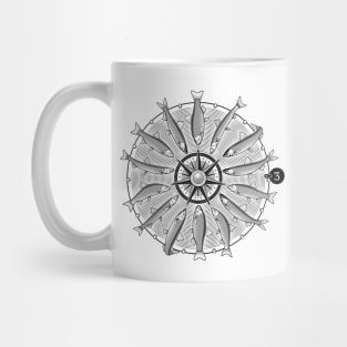 Wheel of Fish Mug